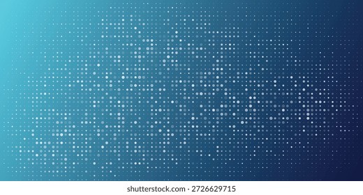 Plano De Fundo Do Padrão De Ponto Azul Abstrato Com Textura Gradiente Para Projetos De Design Digital E Tecnologia