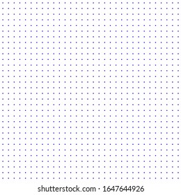 Abstract Blue Dot Seamless Geometric Tile Grid Pattern On White background