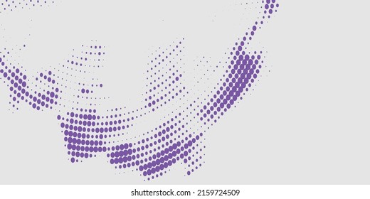 Abstract blue dot and white background