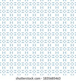 Abstract Blue Dots Cross Patterns Logo Art Illustration
