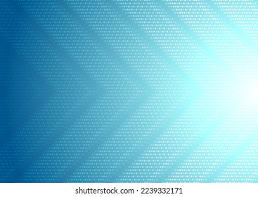 Abstract blue dotted arrows geometric tech background. Vector design