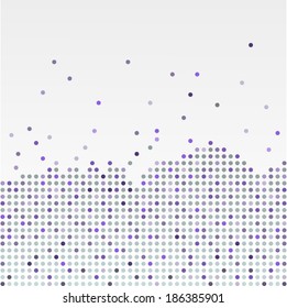 Abstract blue dotted background