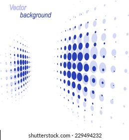 Abstract blue dotted background