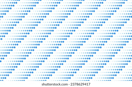 Abstract blue dotted lines geometric tech background. Vector design