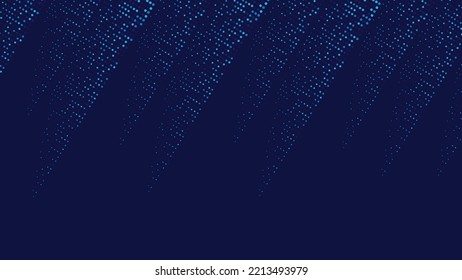 Abstract blue dynamic wavy line dotted texture. Suit for banner, presentation design, flyer, and poster