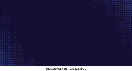 Abstract blue dynamic wavy line dotted texture ,Dark blue background with copy space. Moder arts for banner and poster