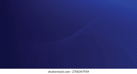 Abstract blue dynamic wavy lines curve background. Futuristic hi-technology. Landing page. Banners, flyers, and presentations. 