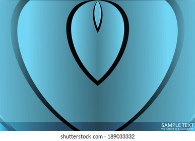 Abstract   blue elegant  shades background illustration -  Blue vector   design  template background