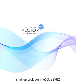 abstrakter, blauer, eleganter Wellenhintergrund