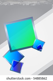 Abstract blue element background. Clip-art