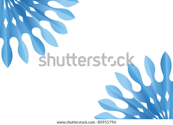 Abstract Blue Fan Shape Vector Stock Vector (Royalty Free) 80955796 ...