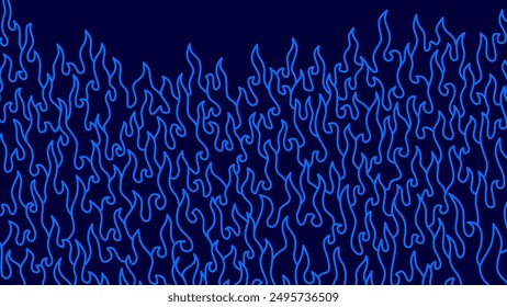 Abstract blue Fire Background. Abstract flame Background. doodle fire background. blue Fire Pattern background. Fire flame pattern.