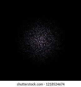 Abstract blue firework on dark background. Design element