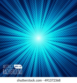 Abstract Blue Flare Background