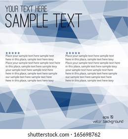 Abstract blue flayer template 