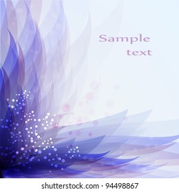 Abstract blue floral background