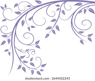 Abstract blue floral design: a vintage vector illustration of ornate flower patterns with elegant swirls and decorative leaf elements