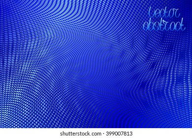 Abstract Blue Floral Pattern. Aqua Structure Texture Background. Vector Illustration