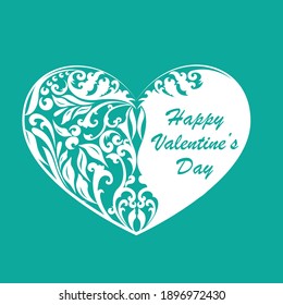 Abstract blue floral pattern background. Art deco wallpaper for holiday cards and invitations