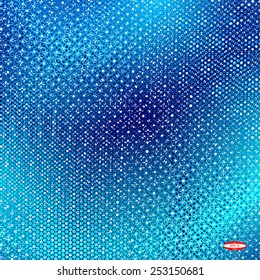 abstract blue floral pattern cyan gray texture background vector