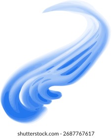 Fondo de línea de flujo azul Abstractas con ondas de luz modernas