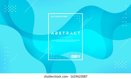 Abstract blue flow shapes background 