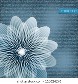 Abstract Blue Flower