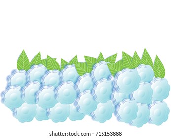 abstract blue flower  pattern background.