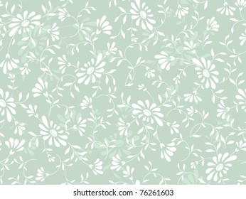 abstract blue flowers background