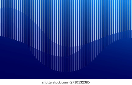 Abstract blue flowing lines background. Vector illustration