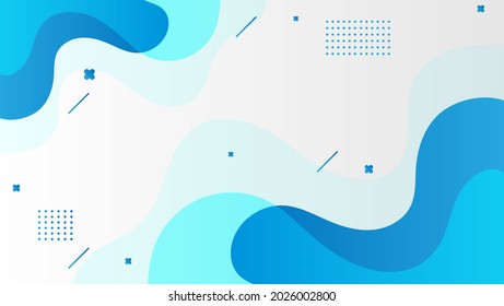 abstract blue fluid background with geometric shape