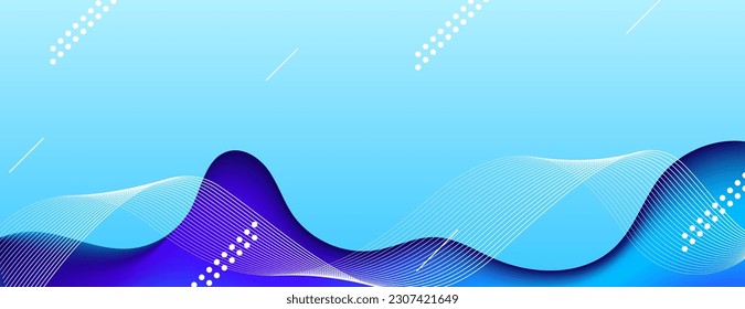 abstract blue fluid background for presentation, banner, poster, etc.vector illustration