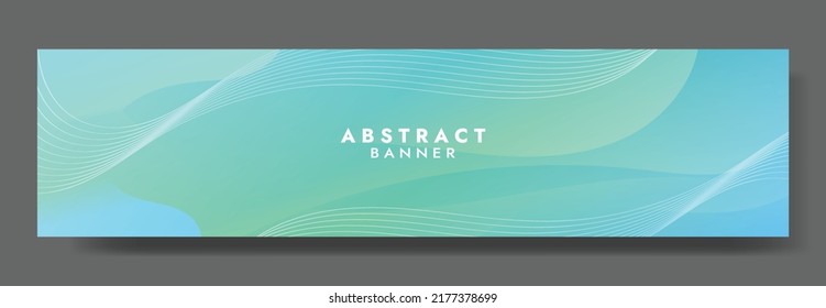 Abstract Blue Fluid Banner Template. Modern background design. gradient color. Dynamic Waves. Liquid shapes composition. Fit for banners