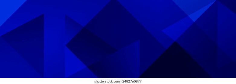 Abstract Blue fluid gradient Geometric banner design background.