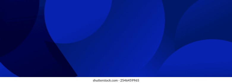 Abstrakt Blauer Fluidgradient Geometrischer Banner Design Hintergrund.