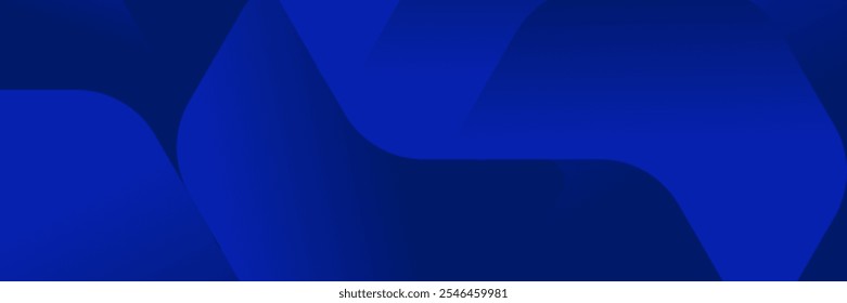 Abstract Blue fluido gradiente Plano de fundo geométrico projeto de banner.