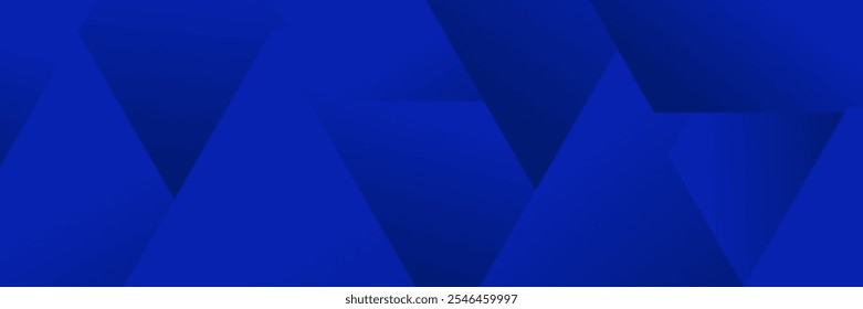 Abstract Blue fluid gradient Geometric banner design background.