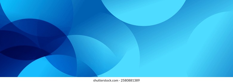 Abstract Blue fluid gradient Geometric banner design background.