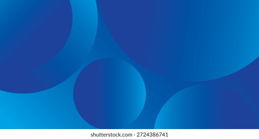 Abstract Blue fluid gradient Geometric banner design background.