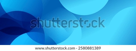 Abstract Blue fluid gradient Geometric banner design background.
