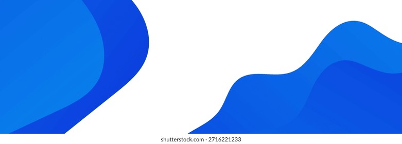 Fondo de Formas onduladas fluidas azul Abstractas sobre blanco. Traje para el Anuncio, el Web, el folleto, el panfleto y la presentación