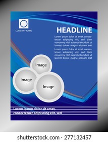 Abstract blue Flyer Design 