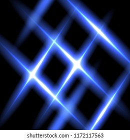 Abstract blue fractal light vector background, EPS10