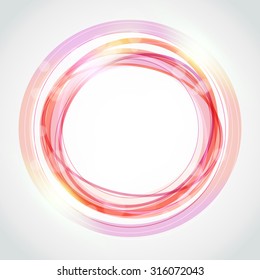 Abstract Blue Frame with Place for Text