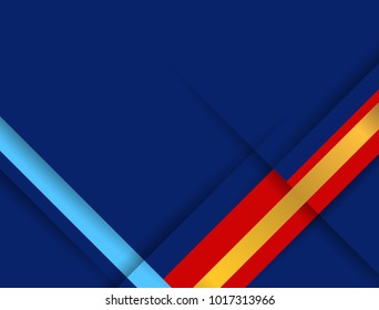 abstract blue frame sport design concept world of Russia 2018 pattern with modern  background 