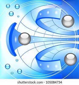 Abstract blue futuristic background