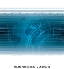 Abstract blue futuristic background