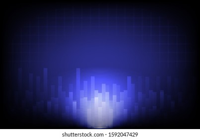 abstract blue futuristic background with connection dots and line