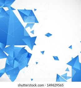Abstract blue futuristic background for design