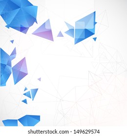 Abstract blue futuristic background for design